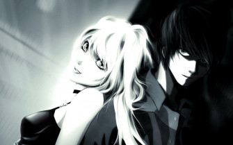 iPhone Anime Boy Black And White Wallpaper