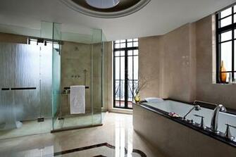 Contemporary Art Deco Bathroom Wallpaper Decorating For The