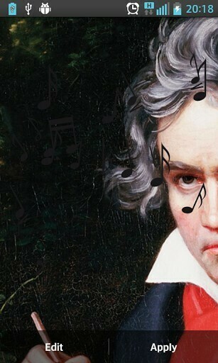 Bigger Beethoven HD Live Wallpaper For Android Screenshot