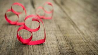Pink Love Hearts Symbol With Paper HD Desktop Wallpaper