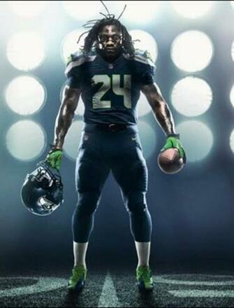 Marshawn Lynch Is A Badass Wallpaper For Apple iPad