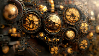 Steampunk Wallpaper Midjourney R Deepdream