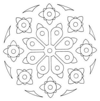 Mandalas Design Coloring Wallpaper