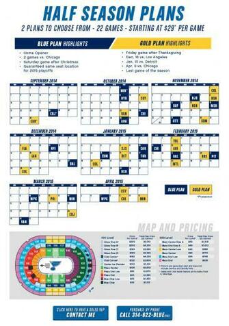 Half Season Plans St Louis Blues Tickets