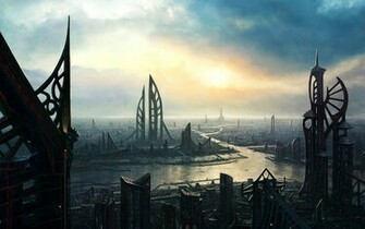 Futuristic City Wallpaper HD Desktop Image