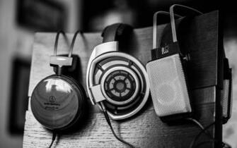 Akg Headphones Wallpaper Stock Photos