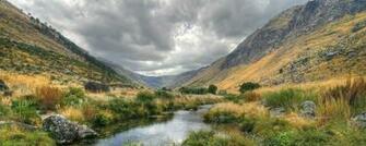 Clouds Landscapes Panorama Wallpaper
