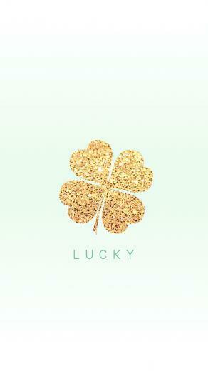 Gold Clover Lucky Shamrock iPhone Wallpaper