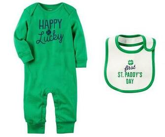 Buy Carter S Boys Or Girls Baby First St Patrick Day Romper
