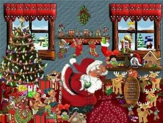 Santa Reindeer Game Wallpaper
