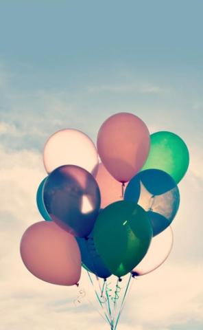 Balloon Wallpaper Pemandangan Abstrak Latar Belakang