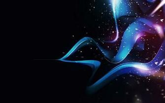 Abstract 3d Art Black Blue Purple
