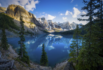 Lake Scenery Alberta Trees 5k Wallpaper HD Nature 4k Image