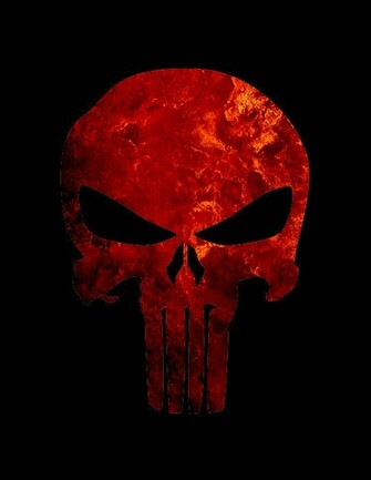 Punisher Logo Skull Red By