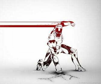 Iron Man Awesome Red Art Wallpaper For Samsung Epic