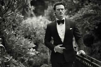 Luke Evans Men Suit Butterfly HD Wallpaper