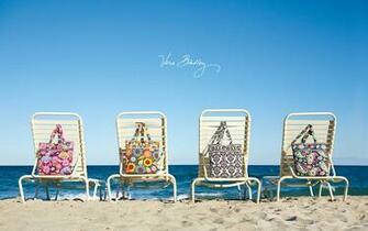 Vera Bradley Summer Pattern Beach Chair Desktop Wallpaper