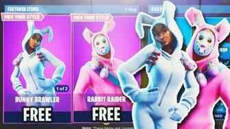 New Easter Skins Update In Fortnite Rabbit Raider Bunny