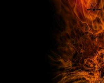 Black Orange Fire Wallpaper