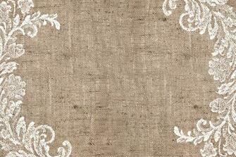 August Burlap Lace Background Big