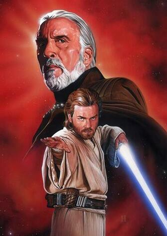 Dooku And Obi Wan By Roberthendrickson