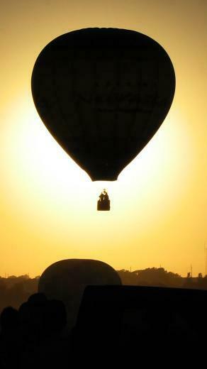 Hot Air Balloon Silhouette iPhone 5s Wallpaper