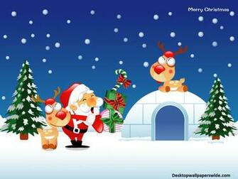 Christmas Cartoon Wallpaper On