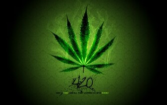 Weed Leaf Desktop Wallpaper Smoking Background