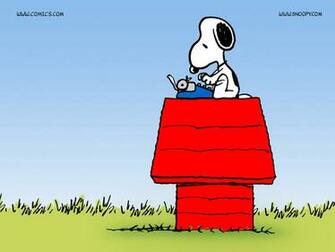 Snoopy Typing Cool Background And Wallpaper For Your Desktop