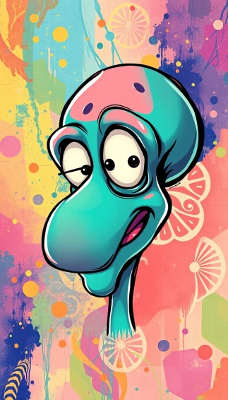 Handsome Squidward Wallpaper