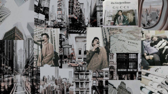 Harry Styles Collage New York Aesthetic Computer