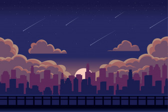 Anime Night Background Wallpaper
