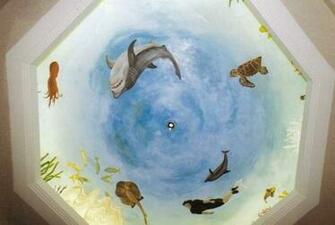 Home Ceiling Mural Art Wallpaper