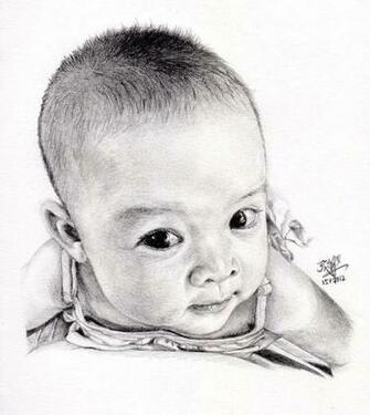 Pencil Sketches Of Babies Photos Wallpaper Image Pics Collections
