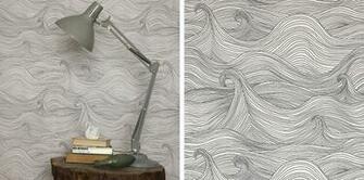 Seascape Wallpaper Abigail Edward Neutral