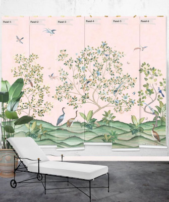 Spring Landscape Mural Milton King In