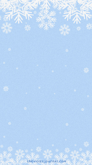 Blue Christmas iPhone Wallpaper With White Snowflakes Winter