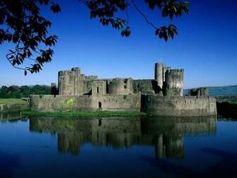 Caerphilly Castle Wales United Kingdom Screensaver Screensavers