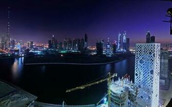 Dubai At Night Wallpaper