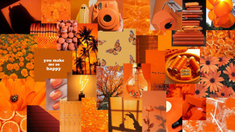 Neon Orange Wallpaper
