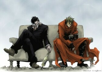 Pin Wolfwood Trigun Vash The Stampede Wallpaper Jpg