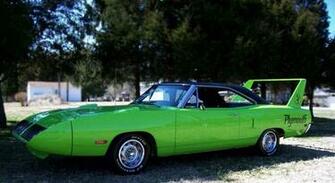 Green Plymouth Superbird Side