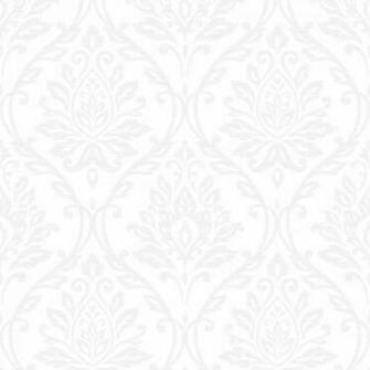 Wallpaper Fine Decor Athena Damask White