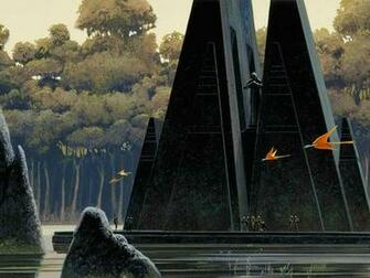 Landscapes Star Wars Trees Movies Futuristic Forests