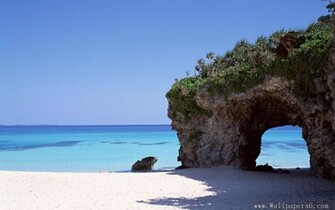 Seaside Reef Landscape Wallpaper