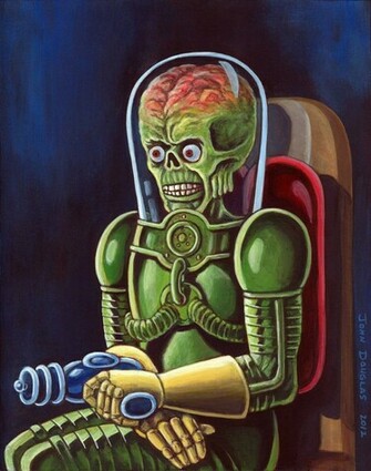 Mars Attacks Alien Wallpaper