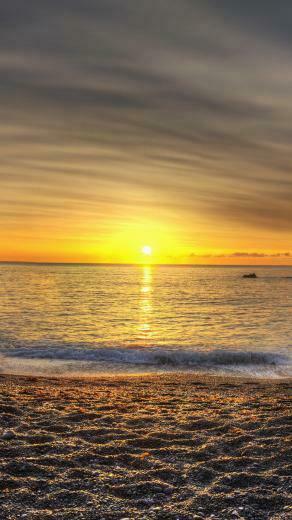 Beautiful Beach Sunset Wallpaper iPhone Plus