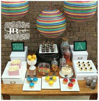 Super Hero Dessert Table