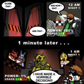 Bad Decision Oc Comic Fnaf Fan Art By 3ravens98