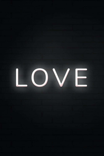 White Neon Wallpaper
